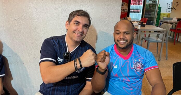 copa-do-nordeste:-torcedores-de-confianca-e-bahia-destacam-clima-de-festa-e-uniao-antes-da-final-no-batistao