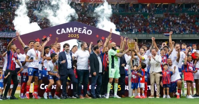 bahia-provoca-vitoria-apos-quinto-titulo-da-copa-do-nordeste:-“cinco-oficiais-e-sem-asterisco”