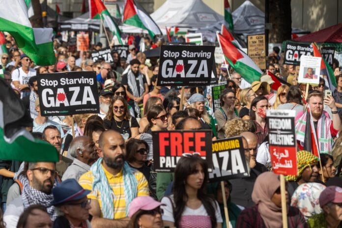 numero-de-detidos-em-protestos-pro-palestina-em-londres-chega-a-quase-900