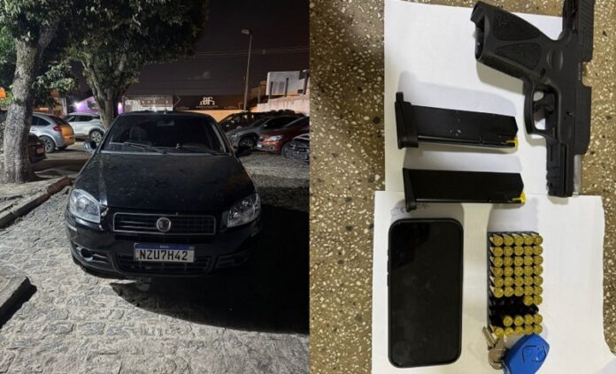veiculo-roubado-no-es-e-recuperado-em-teixeira-de-freitas;-motorista-e-preso-com-arma-e-municoes