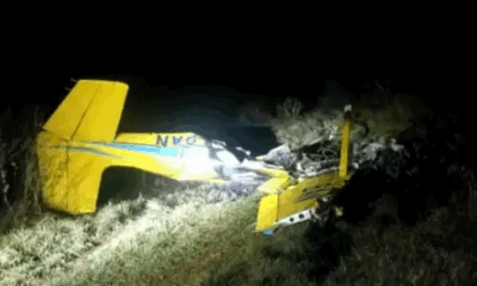 aviao-de-pequeno-porte-cai-e-deixa-quatro-mortos-em-aquidauana,-no-pantanal-de-ms