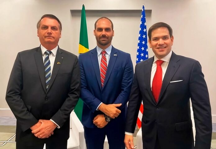 eduardo-bolsonaro-e-lider-do-pl-dizem-que-rubio-na-negociacao-com-o-brasil-e-‘golaco’-de-trump