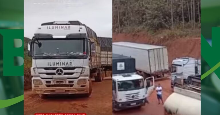 desvio-da-br-101-colapsa-com-fortes-chuvas-e-gera-engarrafamento-no-extremo-sul-da-bahia