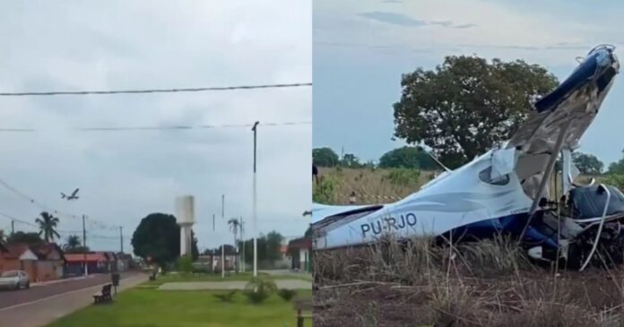 video:-aviao-cai-no-tocantins-e-deixa-um-morto-e-um-ferido