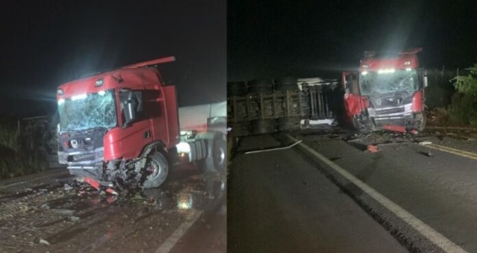 acidente-com-caminhao-tanque-interdita-br-101-em-laje;-pista-so-foi-liberada-nesta-quarta