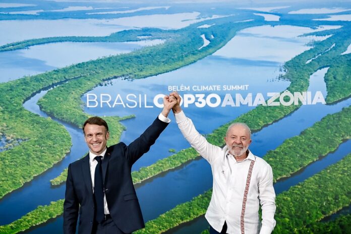 lula-e-macron-tem-reuniao-em-belem-e-discutem-seguranca-nas-fronteiras