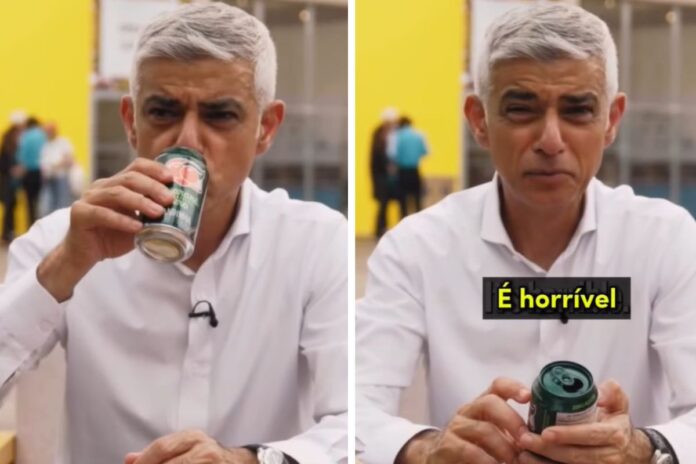 prefeito-de-londres-prova-refrigerante-de-guarana-na-cop30:-“horrivel”