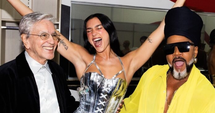 dua-lipa-agradece-por-participacao-de-carlinhos-brown-e-caetano-veloso-em-show-no-brasil