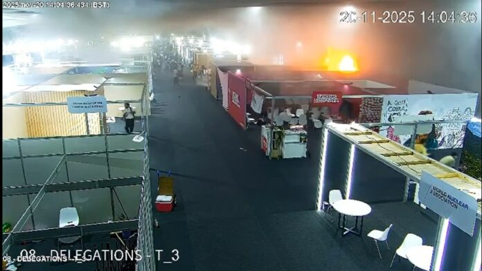 video-mostra-momento-em-que-incendio-comecou-na-cop30;-veja