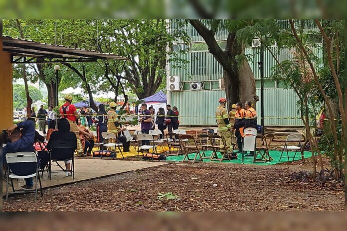 fumaca-preta:-explosao-em-ministerio-deixa-pessoas-presas-em-elevador