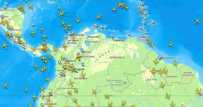 venezuela-amanhece-sem-sobrevoo-de-avioes-civis-apos-ordem-de-trump-para-fechamento-do-espaco-aereo