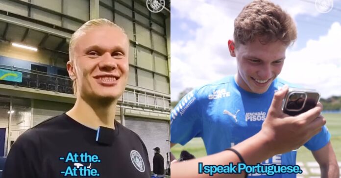 multiverso-do-futebol:-erling-haaland-manda-recado-e-convida-dell,-o-‘haaland-do-sertao’,-para-assistir-a-jogo-do-city