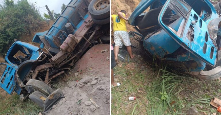 motorista-fica-ferido-apos-cacamba-tombar-em-estrada-vicinal-no-vale-do-jiquirica
