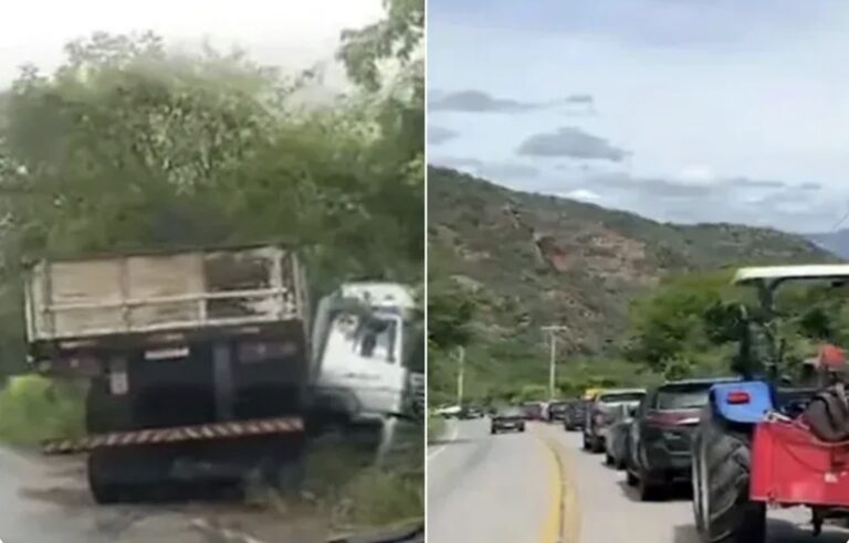 acidente-com-carreta-bloqueia-ba-148-na-serra-das-almas,-entre-livramento-de-nossa-senhora-e-rio-de-contas