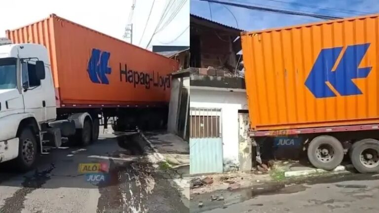 caminhao-atinge-casa-e-destroi-parte-da-estrutura-em-lauro-de-freitas