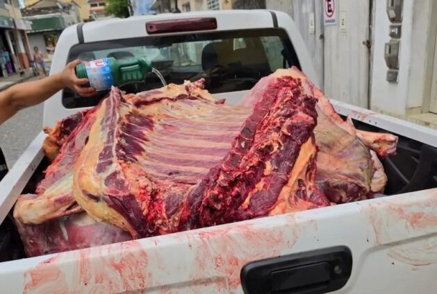 acao-conjunta-apreende-800-quilos-de-carne-clandestina-em-feira-livre-no-sul-da-bahia