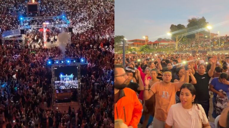 “festa-no-ceu”:-pessoas-aceitam-jesus-em-culto-ao-amanhecer-em-praia-de-manaus
