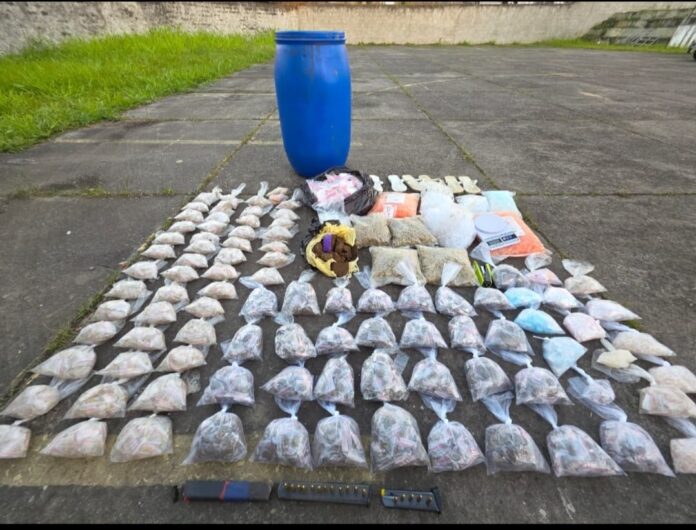 pm-faz-operacao-em-valeria-e-apreende-drogas,-carregadores-e-municoes