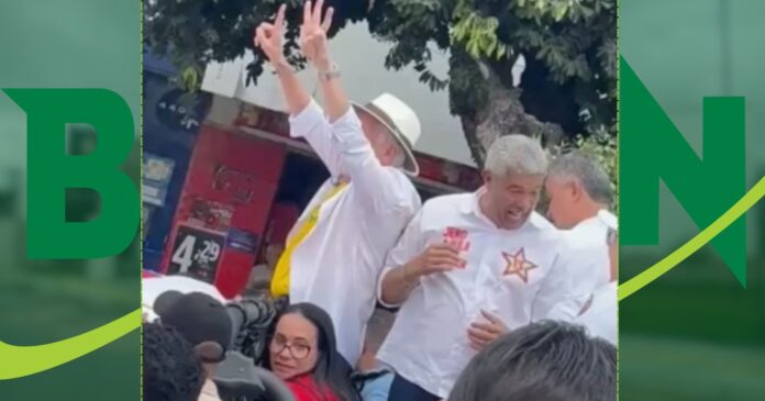 video:-prefeita-de-araci-rebola-em-cima-de-carro-durante-visita-de-candidato,-ao-lado-de-jeronimo-wagner-e-rui