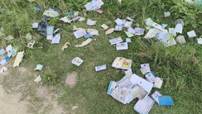 milhares-de-documentos-sao-encontrados-em-lixao-proximo-a-unidade-de-saude-do-eixo-sul,-em-teixeira;-vereador-promete-apurar