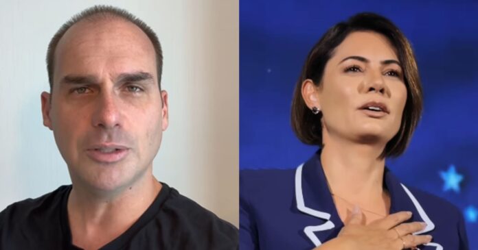 eduardo-bolsonaro-critica-michelle-no-df-e-reacende-tensao-familiar