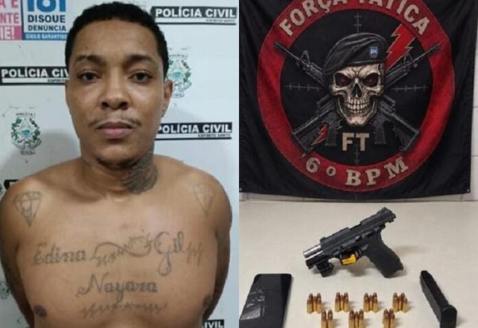 forca-tatica-da-pm-do-espirito-santo-prende-‘marcelo-matador’-apos-confronto;-suspeito-tinha-passagens-pela-policia-em-teixeira-de-freitas