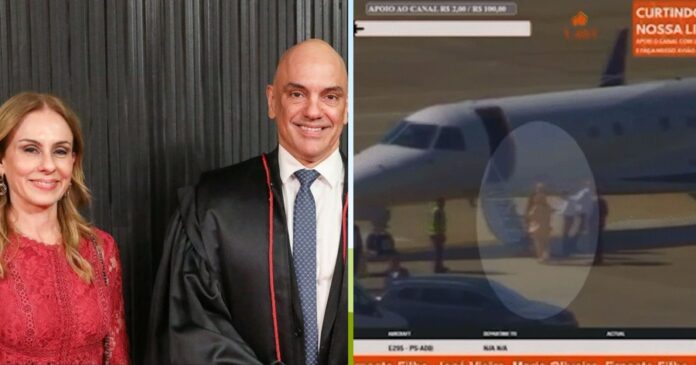 escritorio-da-esposa-de-moraes-afirma-uso-de-taxi-aereo-e-nega-vinculos-pessoais-apos-sair-de-jatinho-de-vorcaro