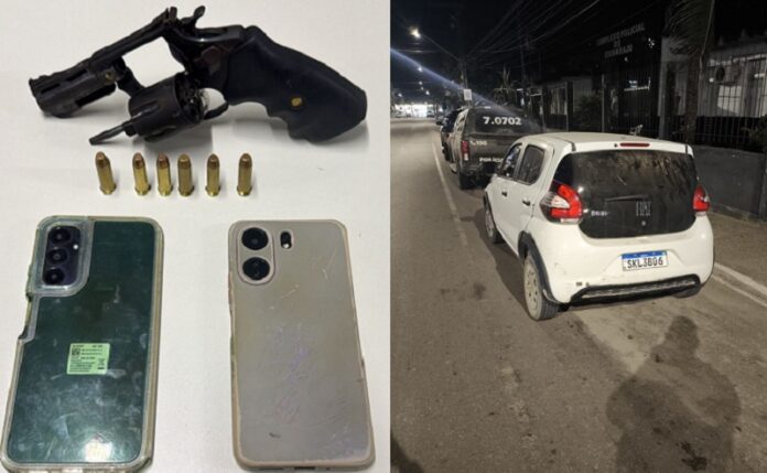 prado:-veiculo-furtado-recuperado,-arma-apreendida-e-suspeito-preso