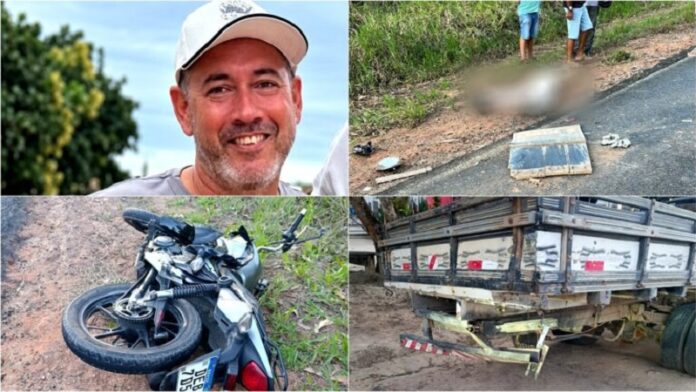 mecanico-morre-apos-moto-colidir-com-traseira-de-caminhao-na-ba-283,-em-itabela
