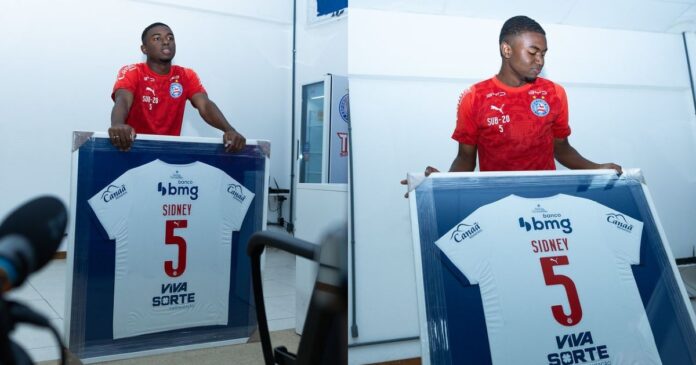 bahia-homenageia-sidney,-capitao-do-titulo-do-nordestao-sub-20,-apos-sete-anos-no-clube
