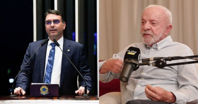 video-mostra-lula-chamando-flavio-bolsonaro-de-‘desqualificado’-e-criticando-a-trajetoria-do-senador