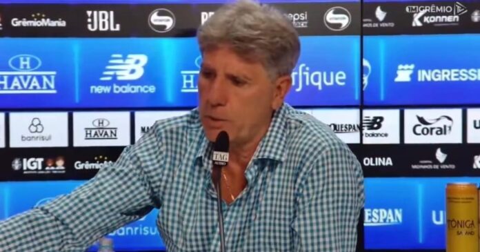renato-gaucho-declara-apoio-a-flavio-bolsonaro-e-e-aplaudido-ao-deixar-coletiva-apos-gre-nal