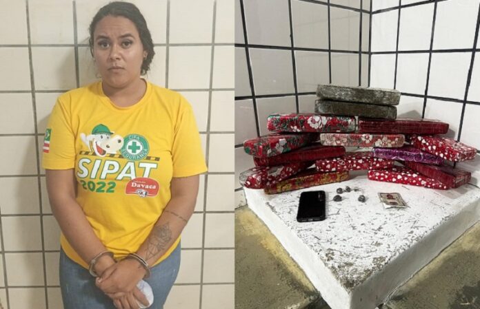 ibirapua:-mulher-de-23-e-autuada-por-trafico-de-drogas-com-quase-12-kg-de-maconha