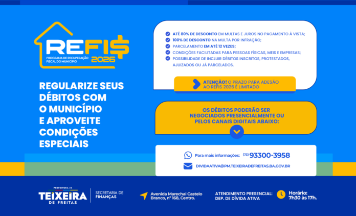 teixeira-de-freitas-lanca-refis-2026-com-descontos-em-multas-e-juros