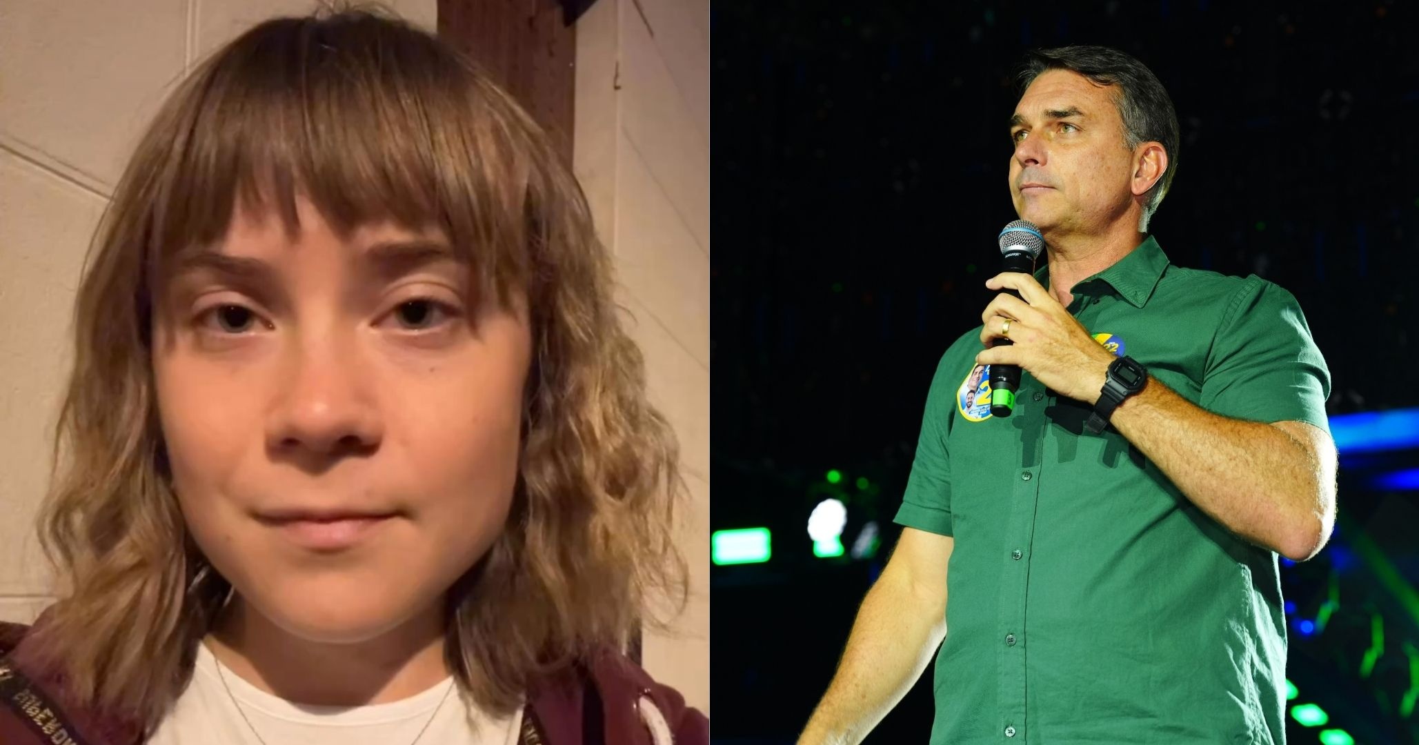 Greta Thunberg diz que vitória de Flávio Bolsonaro seria prejudicial ao planeta