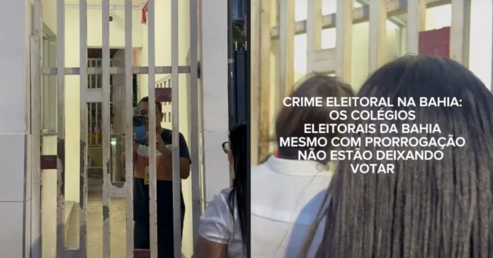 video:-eleitores-em-salvador-apos-recusa-de-voto-em-escola-estadual