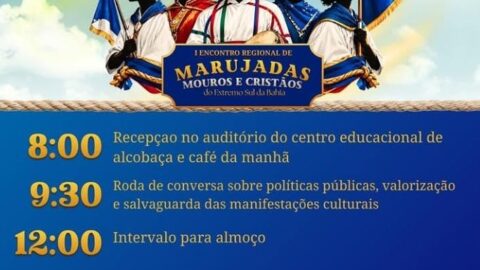 Alcobaça recebe neste sábado o I Encontro Regional de Marujadas, Mouros e Cristãos do Extremo Sul da Bahia