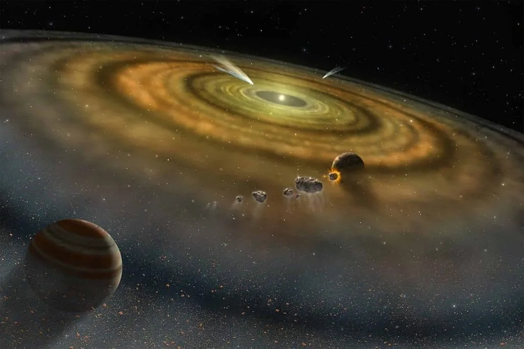 colisao de asteroides sistema beta pictoris 1