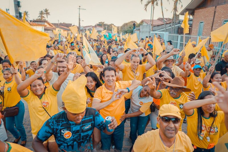 Caminhada nas ruas de Guarani com Wilsinho e seu grupo político 6 IMG 20240826 WA0201