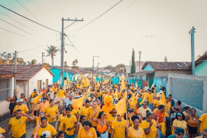Caminhada nas ruas de Guarani com Wilsinho e seu grupo político 3 IMG 20240826 WA0204
