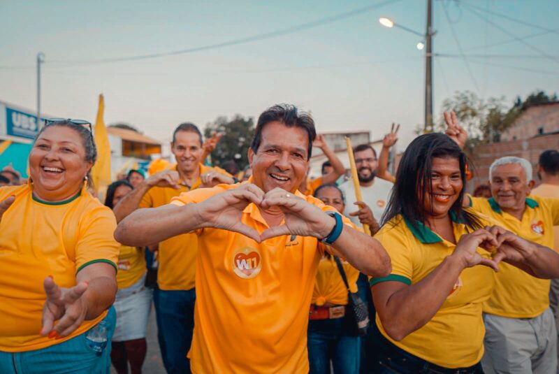 Caminhada nas ruas de Guarani com Wilsinho e seu grupo político 1 IMG 20240826 WA0205