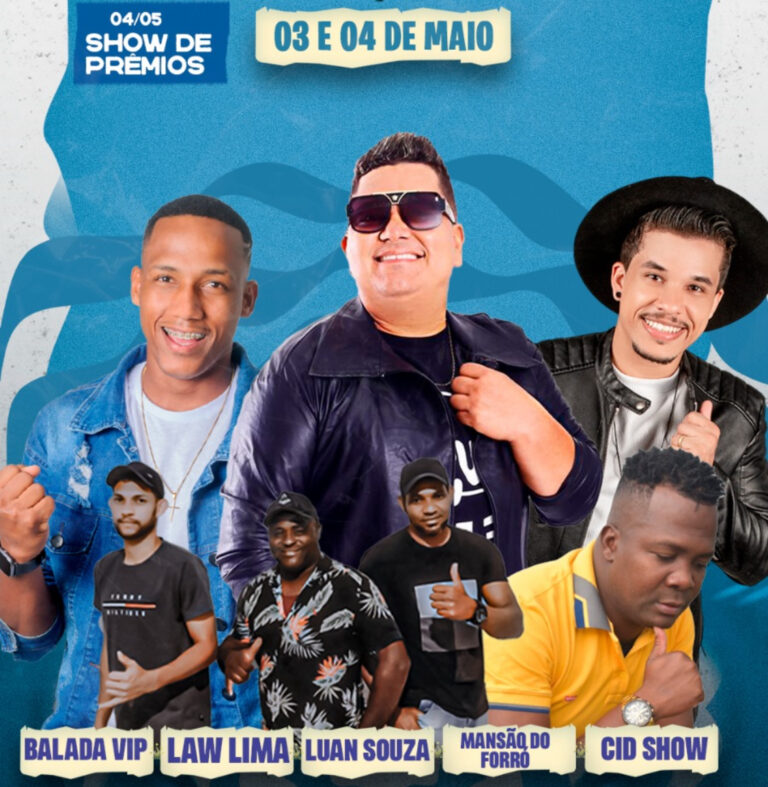 Festa do Trabalhador em São José de Alcobaça terá Law Lima e várias outras atrações