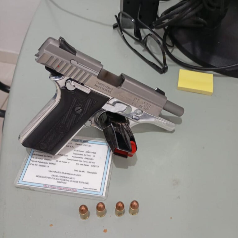 Homem é preso por porte ilegal de arma de fogo em Nova Viçosa