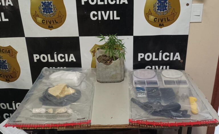 Operação Impacto prende homem em flagrante por tráfico e posse ilegal de arma em Eunápolis