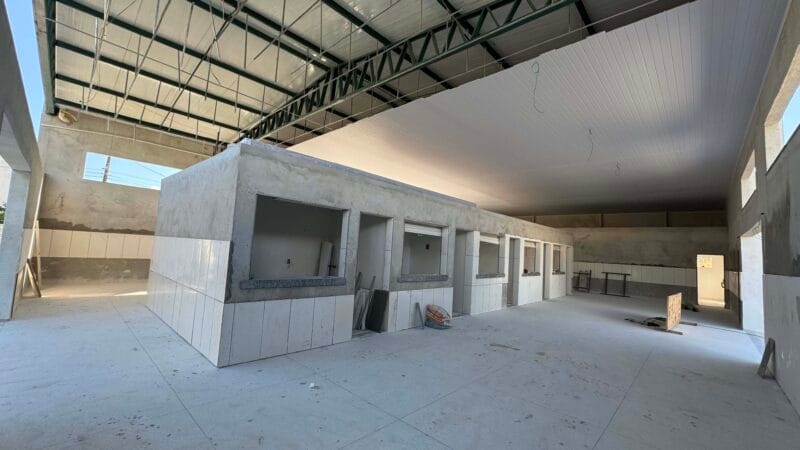 Estão na fase final as obras de construção do Mercado do Peixe de Alcobaça 4 Obras de construcao do Mercado do Peixe de Alcobaca 8