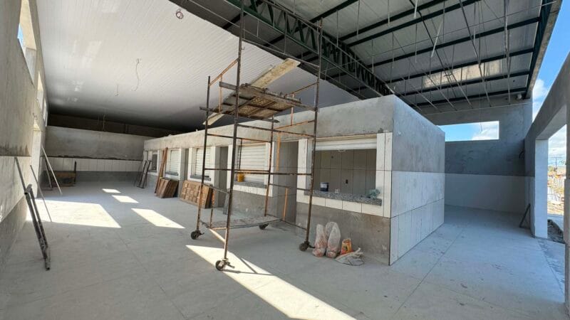 Estão na fase final as obras de construção do Mercado do Peixe de Alcobaça 9 Obras de construcao do Mercado do Peixe de Alcobaca 9