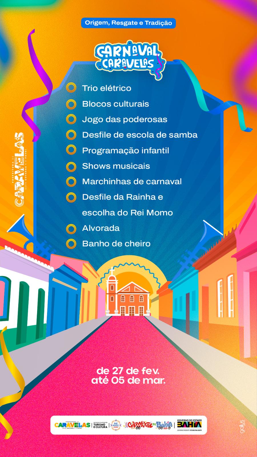 Caravelas se prepara para um Carnaval inesquecível com tradicão e cultura 1 Atrativos do carnaval 2025 de Caravelas